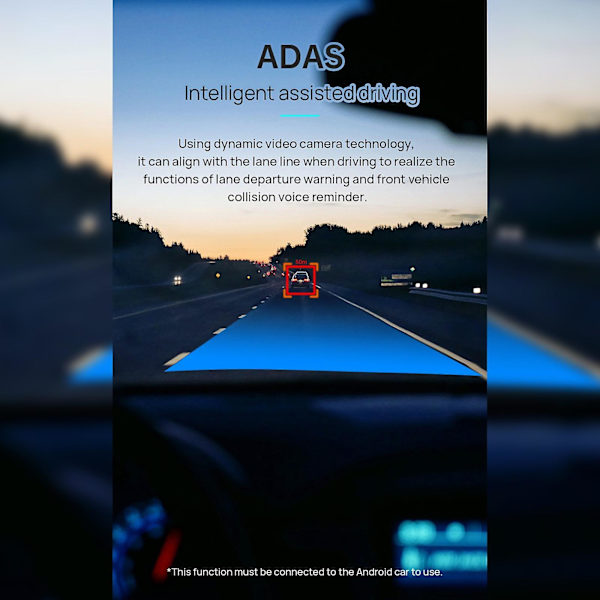 Enkelobjektiv 120 vidvinkel 1,3 megapixel objektiv, Android-navigering USB-färdskrivare