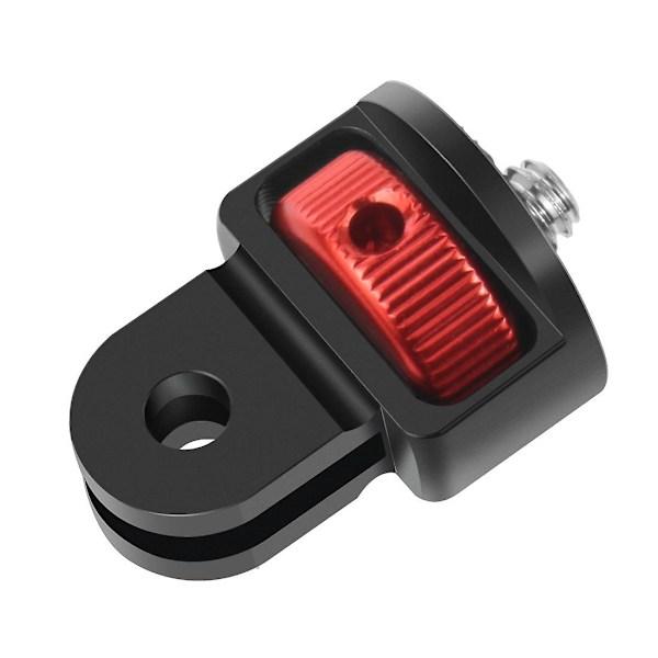 Insta360 One X X2 alumiiniseoksesta valmistettu minijalustan sovitin 1/4\" toimintakameran ruuvi pikakiinnitys Gopro Hero 10 9 8 7 6:lle (pyörivä lukko punainen)