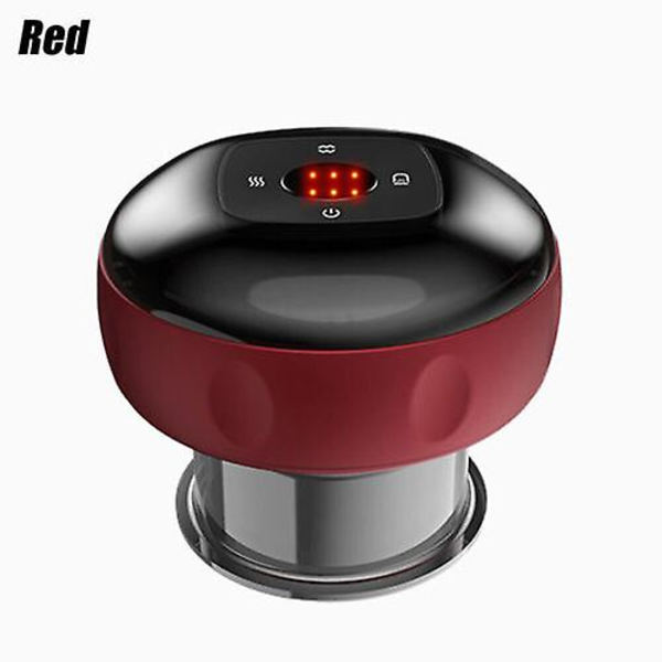 Justerbar Elektrisk Koppingterapi Massageapparat Usb Smart Guasha Skrabemaskine（Rød）