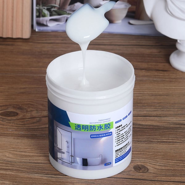 Gennemsigtig vandtæt lim til badeværelset, gennemsigtigt vandtæt belægningsmiddel（300 g）