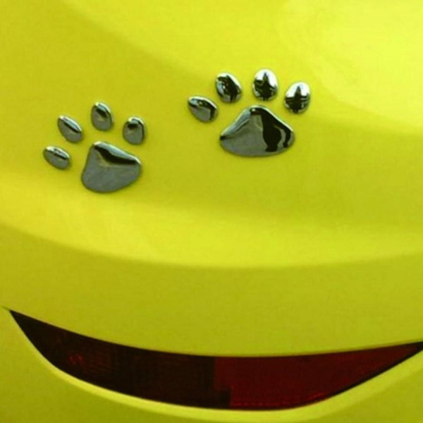 10 stk. bilstickermærker (sølv)