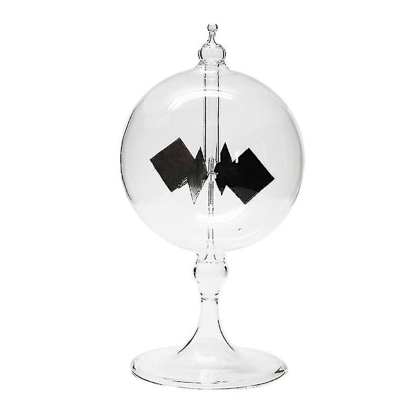 Solcellsdriven Crookes radiometer Glasvindkvarn Handgjord leksak för fest Heminredning Present Transparent