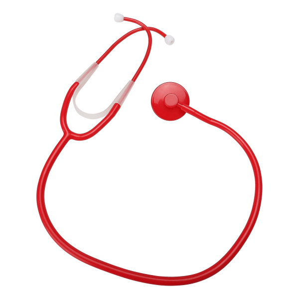 Puzzle Be A Doctor Leker Stetoskop Leke Leke Husleker Barne-simuleringsstetoskoper (rødt)