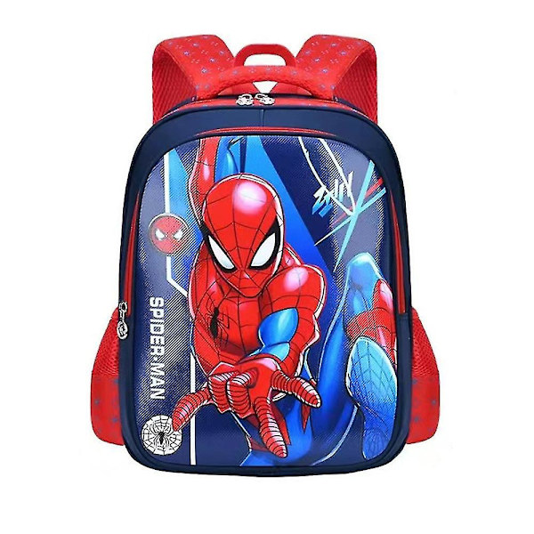 Lasten tytöille ja pojille Frozen Elsa Spiderman Iron Man Captain America -reppu olkalaukku koululaukku reppu lahjat（Spiderman）