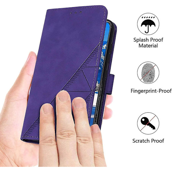 A13 5g Plånboksfodral för Samsung A13 5g Internt skyddande PU-läder Folio-fodral för Galaxy A13 5g (lila)
