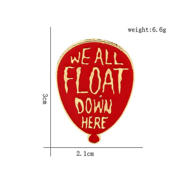 WABJTAM We All Float Down Here Hard Enamel Pin Badge