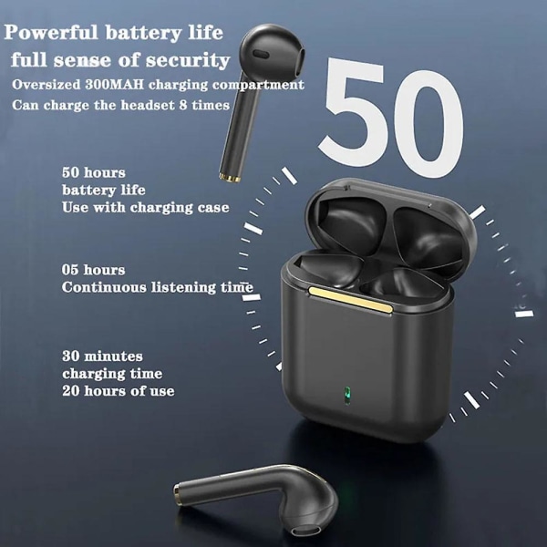 j18 Tws Bluetooth -kuulokkeet vedenpitävät stereoäänentoistoa tukevat langattomat pelikuulokkeet (keskiyönvihreä)