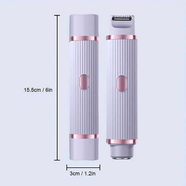 Mini elektrisk rakapparat Näshårrakning Portabel kapselrakapparat (lila)