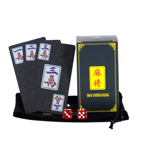 2023 New Mahjong Mahjong Spiller Ed Thickened Travel Portabhold Mini Mahjong