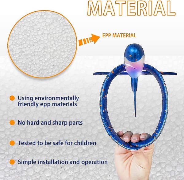2-pack LED-ljus flygplan, 17,5\" stort kastskumflygplan