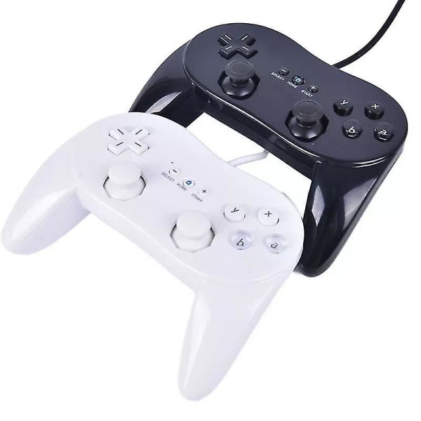Klassinen peliohjain Nintend Wii Joypad Remote Joystickille (musta)