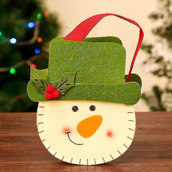 Julklappspåse i Non-woven Tyg, Äppelpåse, Juldekoration, Godispåse, Juldekoration, Godispåse, Semestergåva, Semestergåvor och Godisförpackning