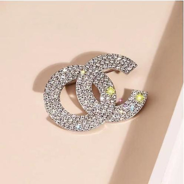 WABJTAM Klassisk full diamant brosch dam lyx sjal spänne temperament elegant kläder accessoarer