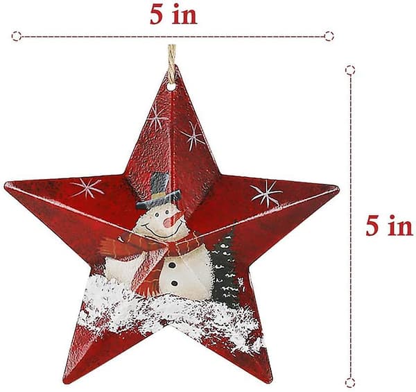Julgranspynt 6-pack, Små Handgjorda Ladstjärnor