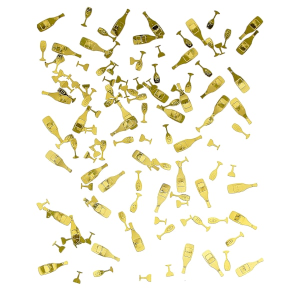Gyllene champagnebordkonfetti 10g