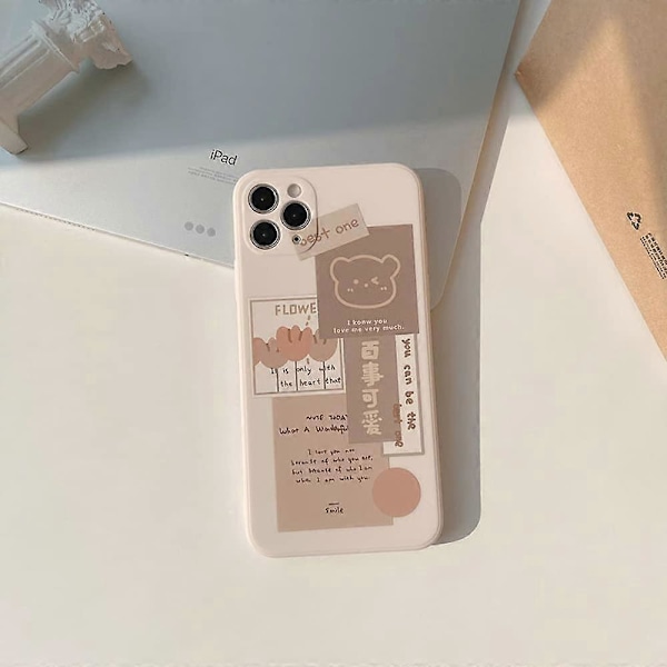 Kompatibel med iPhone XR Skal med Söt Björnunge 3D Cartoon Mönster för Kvinnor Flickor Mjuk Silikon Skyddande för iPhone XR-Björnunge
