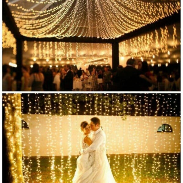 100M 600 LED Fairy Lights Udendørs Karneval Bryllup Indendørs Havebelysning DE_Aleko