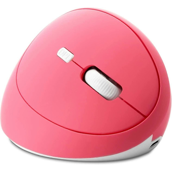 2.4G Trådlös Vertikal Mus, Ergonomisk Vertikal Optisk Mus Söt Mini Mus med Justerbar Känslighet (800/1200/1600 DPI), 6 Knappar för PC, Dator
