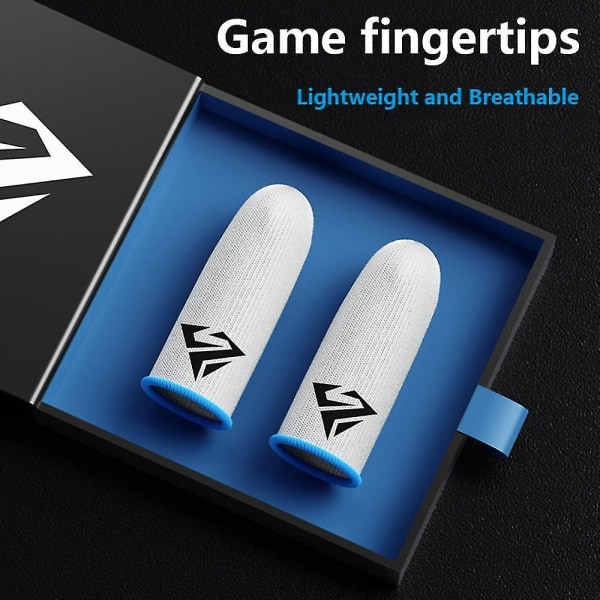 Svedtætte tommelfingerhandsker 2 par med boks Gaming Finger Sleeve Anti-slip Til Pubg Fingerspids Cover