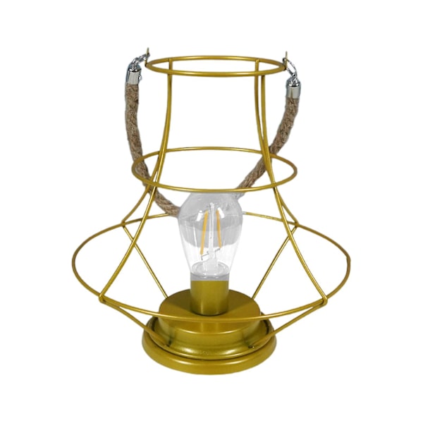 Bordslampor Bur Lantern Nattljus Stil Enkelt Graceful Vintage Smidesjärn Sovrum Sängbord Heminredning Prydnader - Snngv