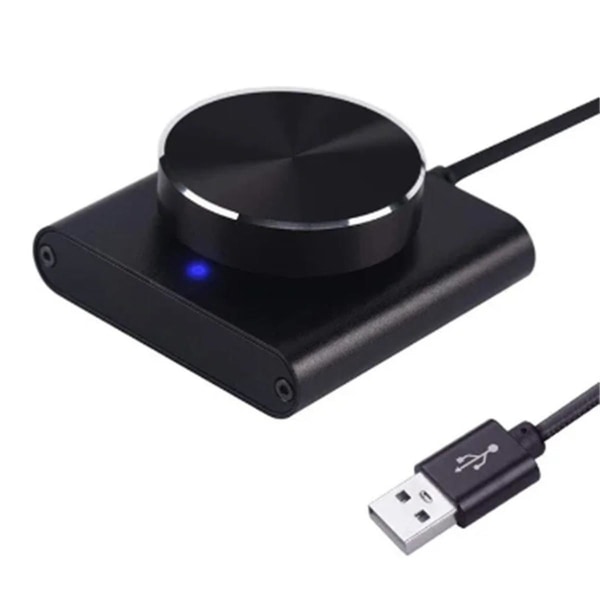 USB-volumenkontrol, tabsfrit PC-computerhøjttaler, volumenkontrolknap, justeringsknap, digital kontrol med