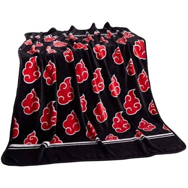 Unisex Cosplay Anime Akatsuki filt Uchiha Itachi Cape Luftkonditioneringsfilt Molton Coral 150 x 200 cm