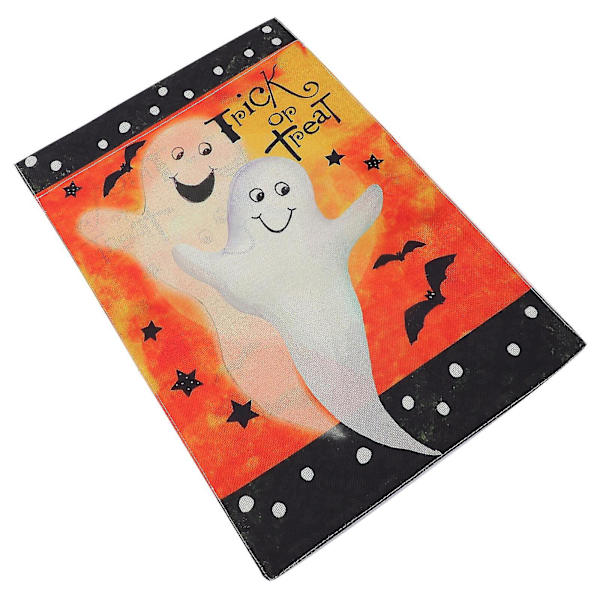 Rustik prydnad Dubbelstorlek Halloween Flagga Halloween Fest Flagga Trädgård Spöke Fest Banner Trädgård Flagga Stopper