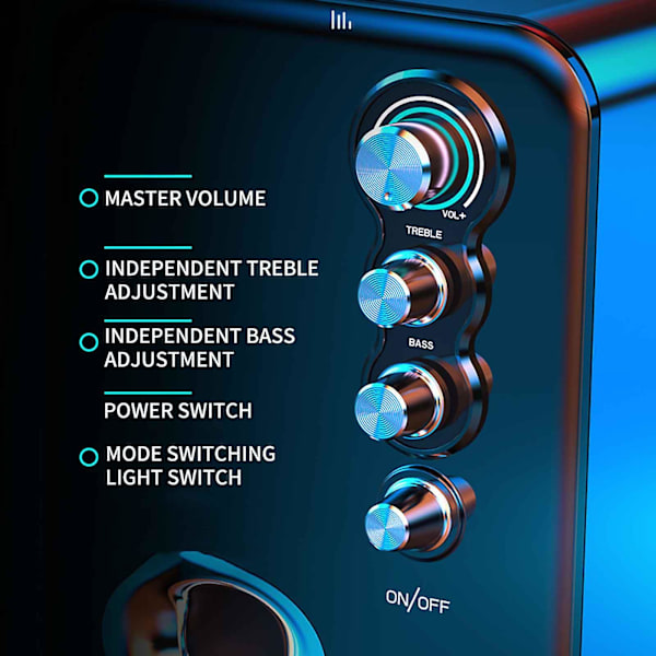Audiodator, ljudskrivbord, liten högtalare för hemmet, minidiskant, trådbunden multimedia Bluetooth