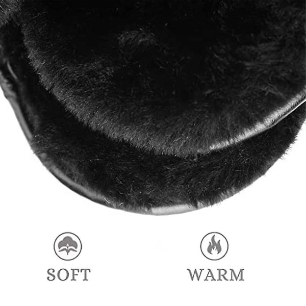 Ørevarmere Til Mænd Kvinder Foldbar Fleece Unisex Vinter Varme Øreværn Sammenfoldelig Plys ørebetræk
