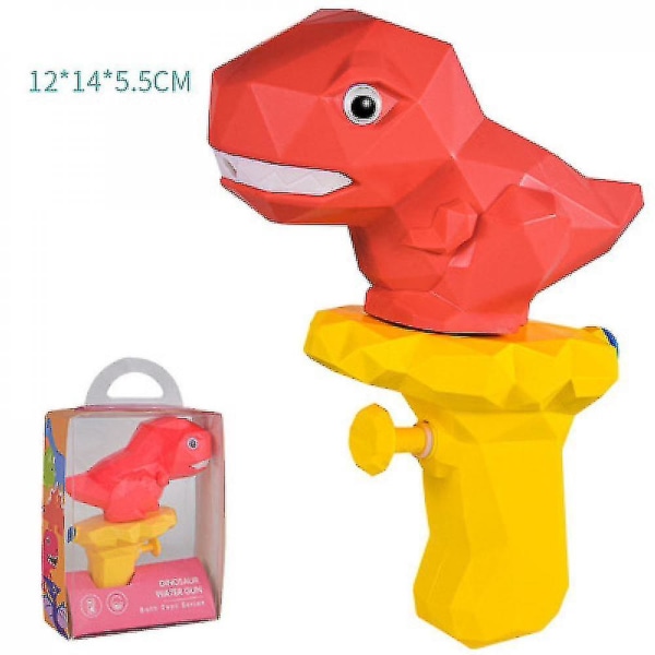 Qian Squirt Guns Water Soaker Blaster Toys 3d Dinosaur Watergun Gave til drenge piger, sommer swimmingpool strand（rød）
