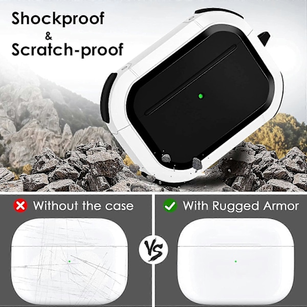 Snyggt Skal för Airpods 3:e Generationen, Stötsäkert AirPod 3-skal iPod Gen 3 Hårdt Skal för Män Kvinnor, Kompatibelt med Apple Airpod Trådlöst 3:e G