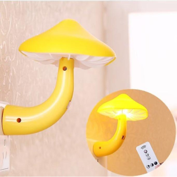 WABJTAM Sensor LED Nattlampa Insatslampa Svampsnattlampa Transformera Magisk Mini Vacker Svampsformad Nattlampa För Vuxna Barn Nattlampor y