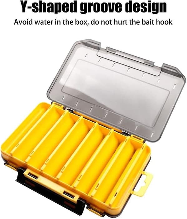 Fiskeutrustning Box Organizer, Dubbelsidig Pp Fiskeutrustning Box För Utomhusbruk