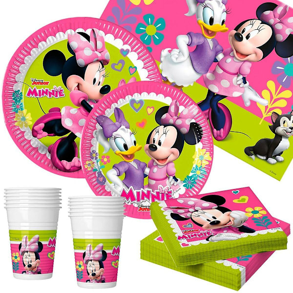 Festtillbehör Minnie Mouse Happy Deluxe 89 delar 16