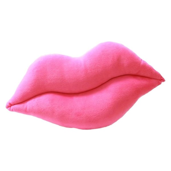 Seksikkäät punaiset huulet isot huulet tyynytyyny söpö luova uutuus pehmolelu ystävänpäivälahja (vaaleanpunainen)