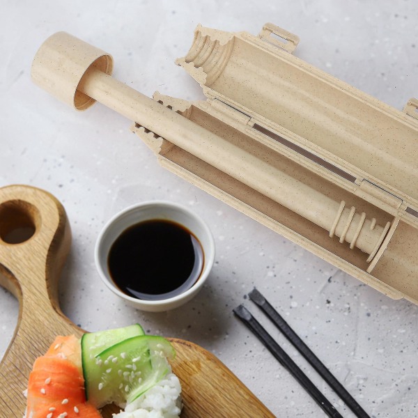 Sushimaskin Grönsaksris Köttrullningsverktyg Form gör-det-själv-köttrulle (tillgänglig i flera färger)（vit）