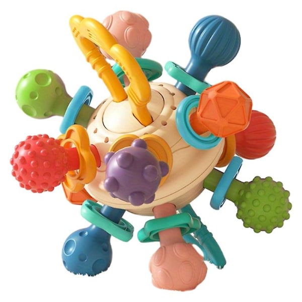 Baby legetøj Atomic Ball Baby tænder tyggegummi gyngebold Pædagogisk gribe træning rangle