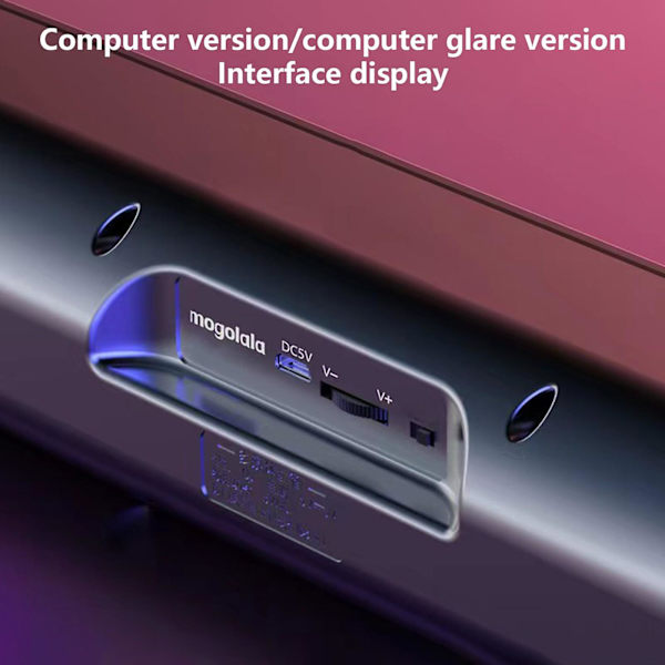 Färgglad ljud subwoofer hög effekt hem video skrivbord trådlös remsa lång högtalare högtalare ljudfält TV karaoke ljud
