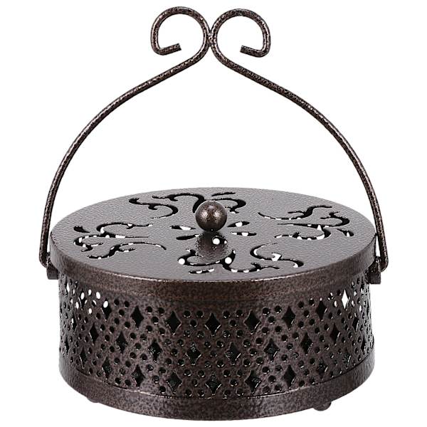 1 st myggspiralhållare i metall, myggspiralhållare, handtag, myggbricka