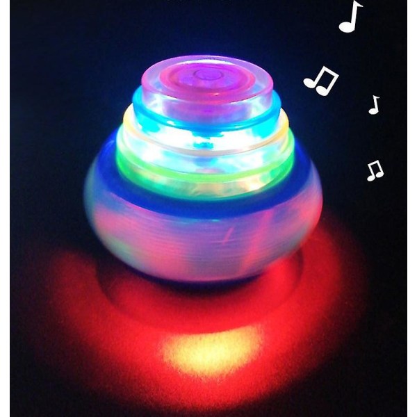 Random Color Lys Musik Spinning Top Spinning Top Børnelegetøjsgave