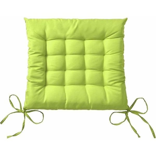 Lea Garden tuolityyny - 4 set - yhteensopiva ja paksu ulkotyyny - Ihanteellinen yhteensopiva sisä- ja ulkokäyttöön - 40x40x5 cm - Apple Green_Aleko