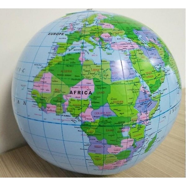 Oppustelig Blow Up World Globe Earth Map Ball