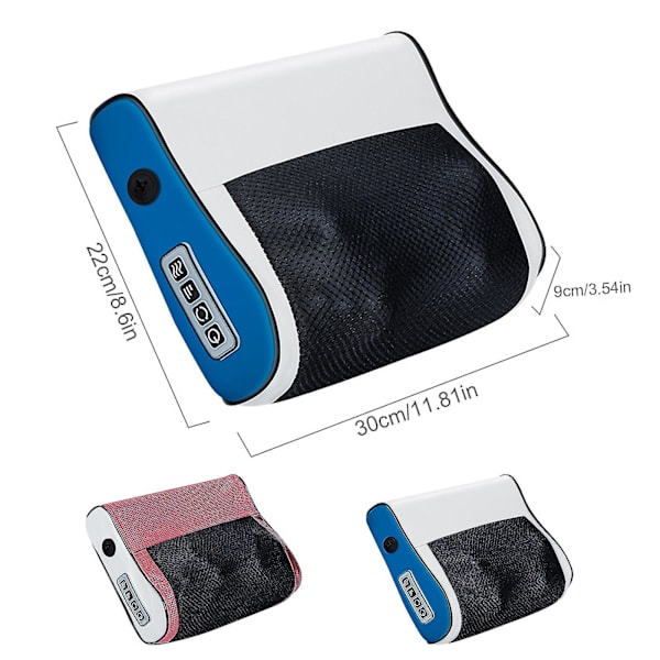 Cervical Spine Massage Pillow Multi-functional Hot Compress Neck Massager For Neck, Waist, Back - Snngv（punainen）
