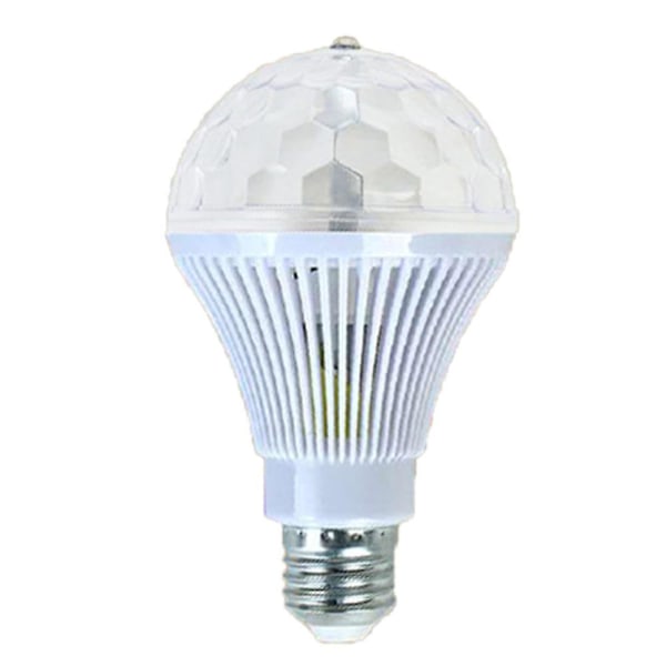 Disco 3W E27 RGB Pyörivä LED Monivärinen Strobe Bulb Stage Light Decor