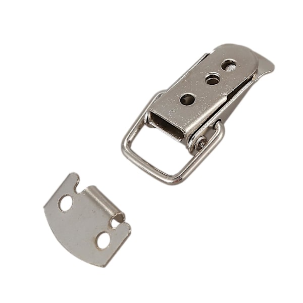 Silver Tone Metal Toggle Draw Latch Straight Loop Catch 1.6\"（silver）