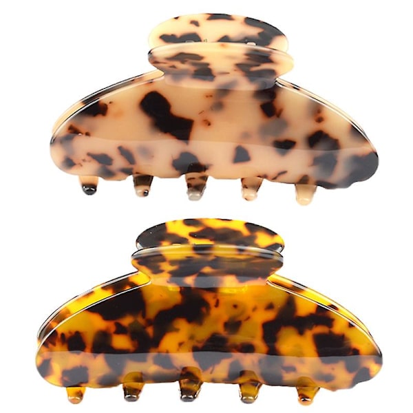 Hårklämma Bananklämmor sköldpadds Barrettes Celluloid Fransk Design Barrettes celluloid Leopard