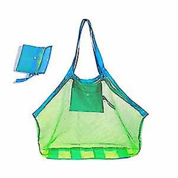 Strand-legetaske Spot-opbevaringstaske Mesh-taske Sandgrave-værktøjstaske Strandtaske Legetøjstaske til børn med rem Rygsæk