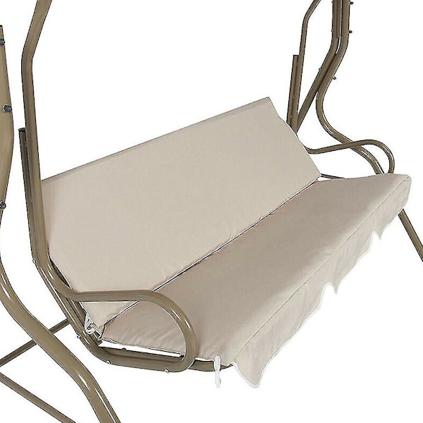 Swing Seat Cover Chair Vattentät Kudde Uteplats Trädgård Gård Utomhus Säte Ersättning（Beige）