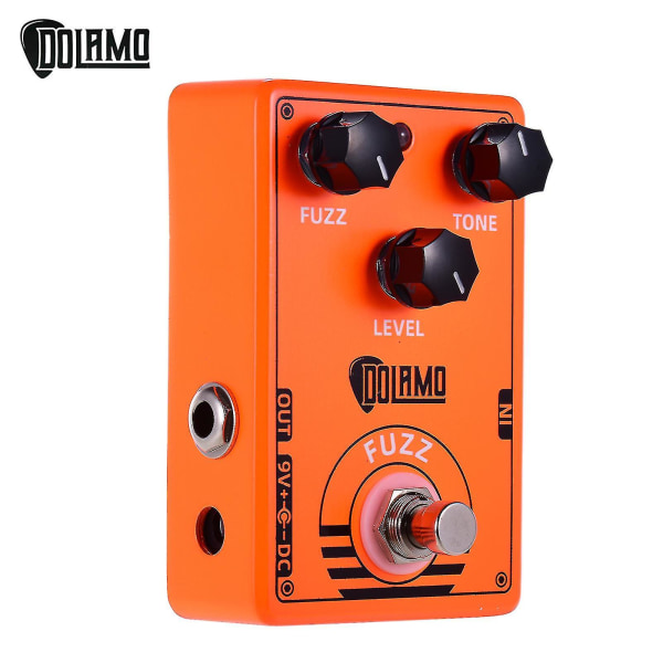 Dolamo D-2 Fuzz gitarreffektpedal med äkta bypass för elgitarr