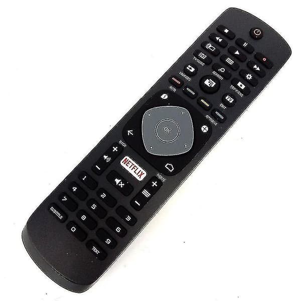 Wekity Universal Philips Smart TV-fjernkontroll med Netflix-erstatning